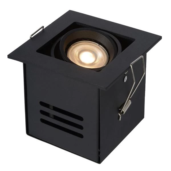 Lucide CHIMNEY - Recessed spotlight - 1xGU10 - Black - detail 3